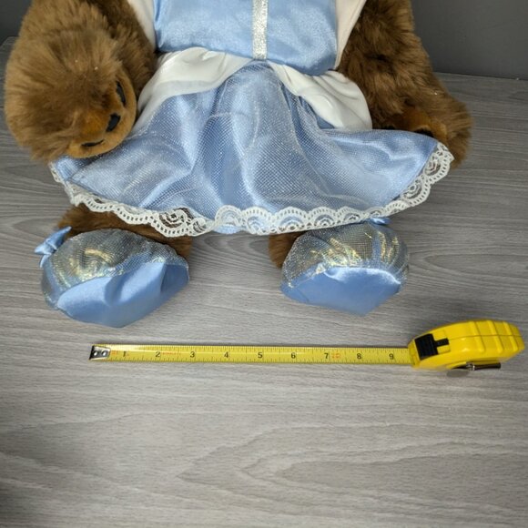 Build-A-Bear BAB Blue Sparkle Cinderella Princess Dress & Slipper Shoes Outfit - Picture 9 of 11